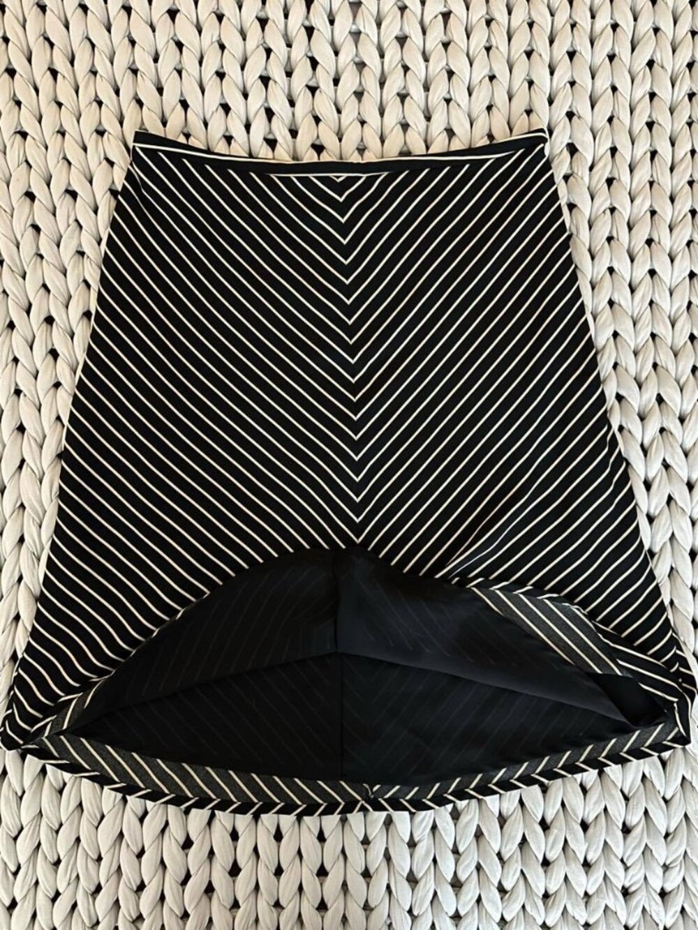 Villager Liz Claiborne Chevron Stripe Skirt Sz 14